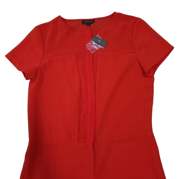 Topshop Romper NWT size 2 Red - Picture 2 of 8